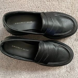 Womens Black Loafers